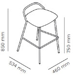 Mara-Icon-Stool-sgabello-imbottito-H75-dimensioni