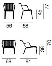 Magis-South-poltroncina-impilabile-outdoor-dimensioni